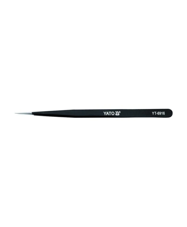 YATO Pęseta prosta powlekana ostre końcówki YT-6916 (S4)