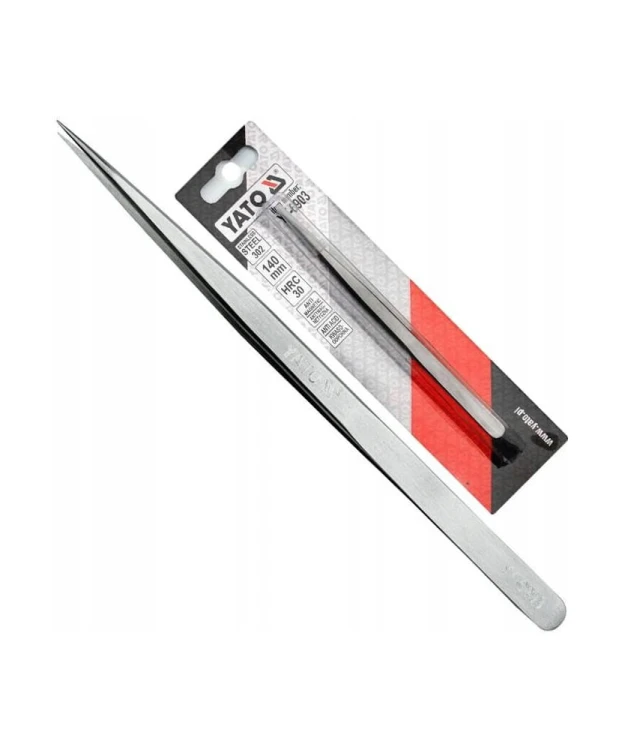 YATO Pęseta prosta ostre końcówki YT-6903 140 mm (S4)
