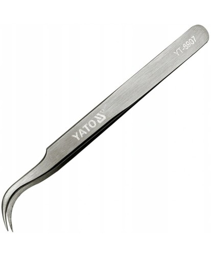 YATO Pęseta odgięta precyzyjna ostre końcówki YT-6907 (24B) (S4)