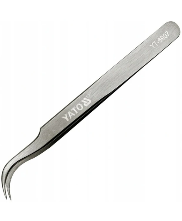 YATO Pęseta odgięta precyzyjna ostre końcówki YT-6907 (24B) (S4)