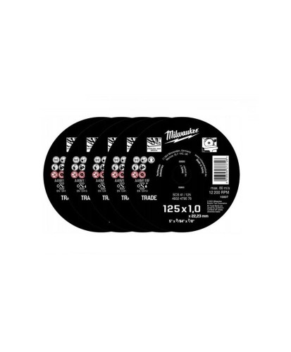 Milwaukee Tarcza do metalu 125mm x 1mm Inox 10szt 4932479578 (16-2-A)