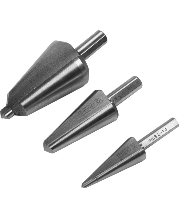 YATO Zestaw wierteł stożkowych 3 szt. YT-44730