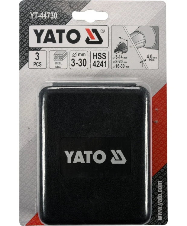 YATO Zestaw wierteł stożkowych 3 szt. YT-44730
