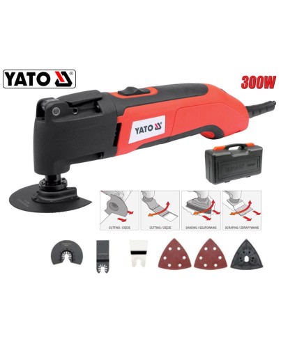 YATO Wielofunkcyjne narzędzie oscylacyjne z akcesoriami 300w YT-82220 (25F)