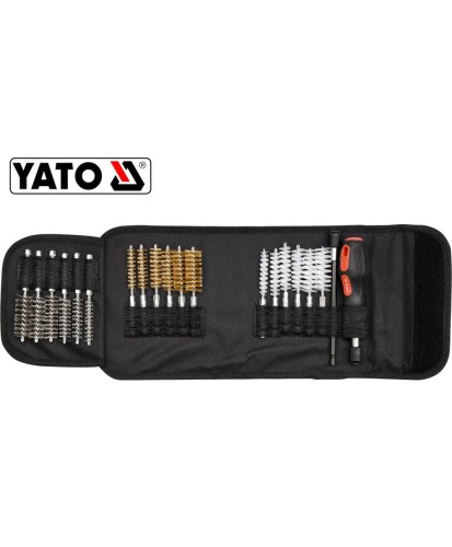 YATO Zestaw szczotek do gniazd wtryskiwaczy YT-08195 (24F)