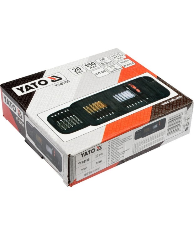 YATO Zestaw szczotek do gniazd wtryskiwaczy YT-08195 (24F)