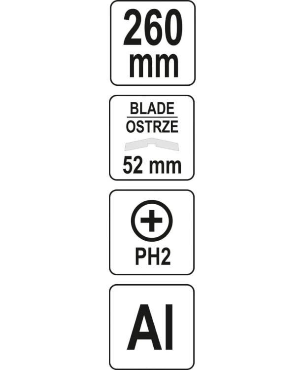 YATO Cyklina metalowa, ostrze 52mm YT-75460 (24E)