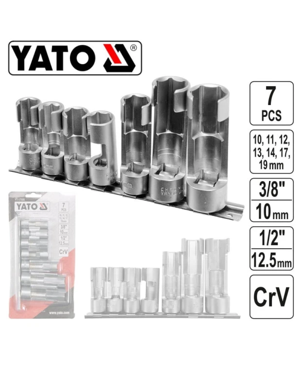 YATO Zestaw nasadek otwartych 3/8" I 1/2" YT-17508