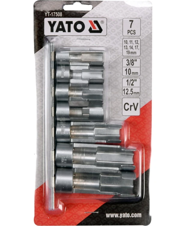 YATO Zestaw nasadek otwartych 3/8" I 1/2" YT-17508
