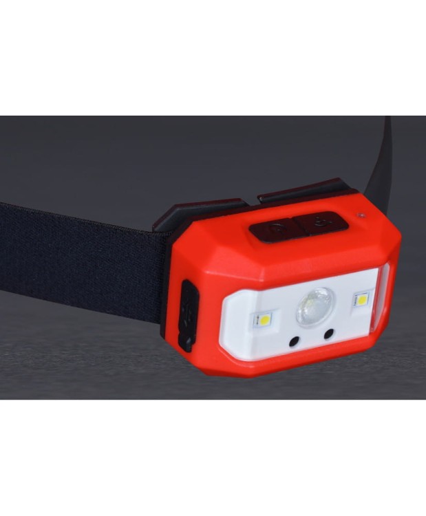 Latarka czołówka warsztatowa czołowa LED USB czujnik ruchu FR8055