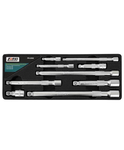 Przedłużki uchylne zestaw 1/2" 3/8" 1/4" 9el. FR2555