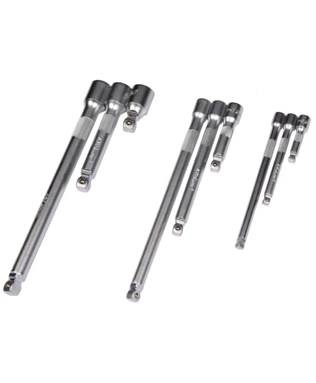 Przedłużki uchylne zestaw 1/2" 3/8" 1/4" 9el. FR2555