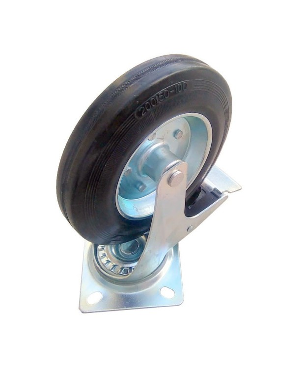 Zestaw kołowy skrętny z hamulcem CKPW-SG 200W-HC