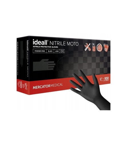 MERCATOR MOTO Rękawice nitrylowe r.L 100szt.