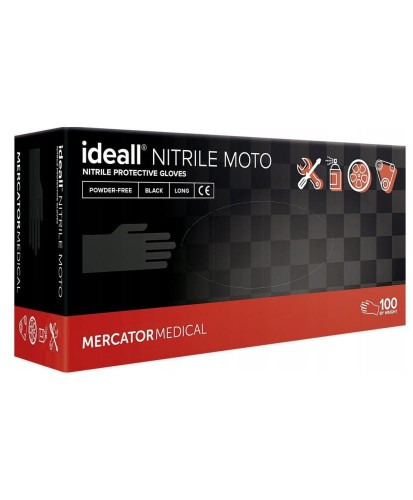 MERCATOR MOTO Rękawice nitrylowe r.L 100szt.