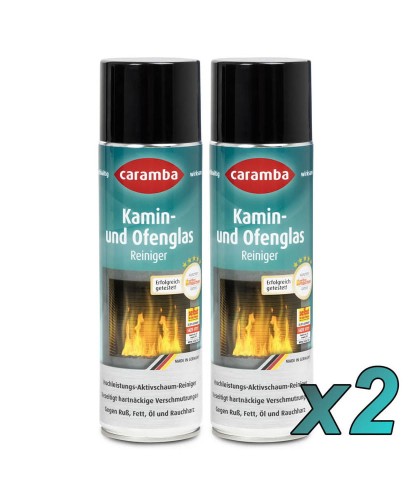 2szt Pianka do czyszczenia szyb kominków i piecyków 500ml+rękawiczki ( para)