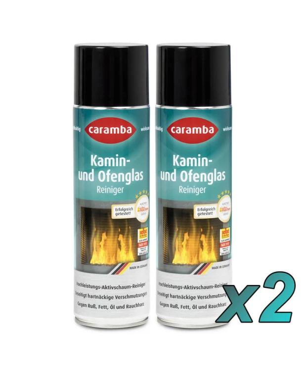 2szt Pianka do czyszczenia szyb kominków i piecyków 500ml+rękawiczki ( para)