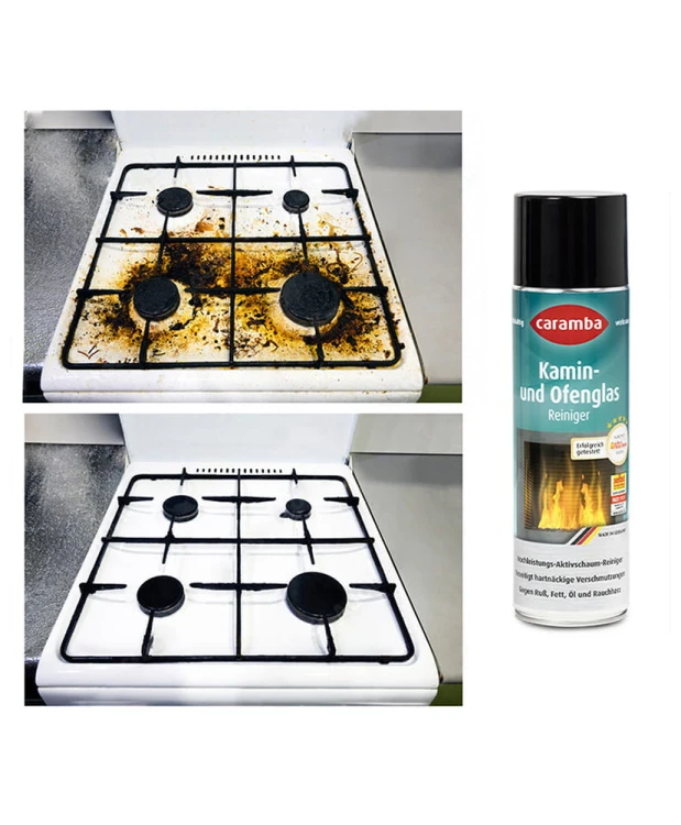 2szt Pianka do czyszczenia szyb kominków i piecyków 500ml+rękawiczki ( para)