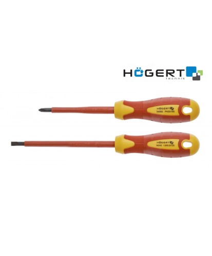 Zestaw 2 szt wkrętaków, izolowane 1000V, stal S2 HT1S990 (1E)(S30)