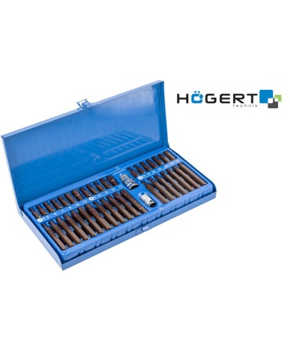 40el. Zestaw końcówek wkrętakowych, stal S2 HT1S405 (2C)(S32)