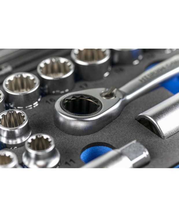 Klucze nasadowe przelotowe SPLINE 18szt HT1R478 (4C)(S32)