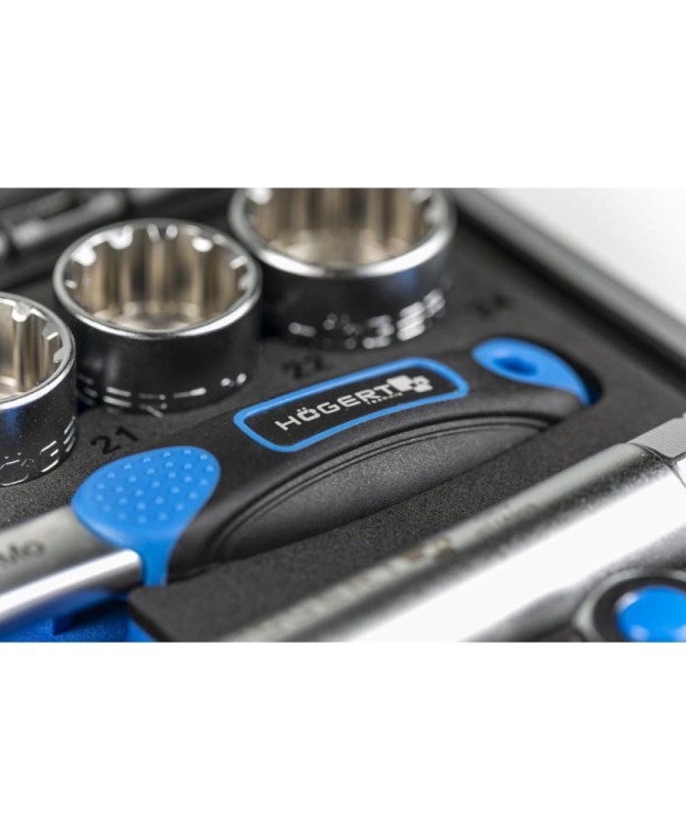 Klucze nasadowe przelotowe SPLINE 18szt HT1R478 (4C)(S32)