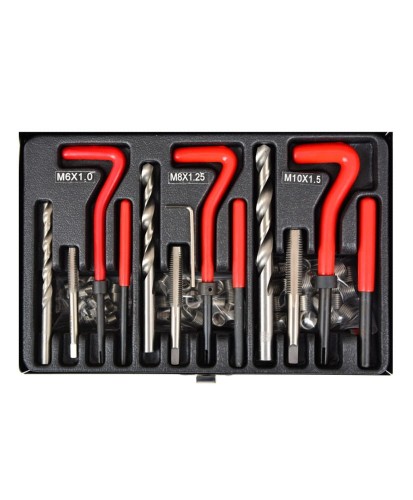 Zestaw do naprawy gwintów 88el. gwintowniki FR4825