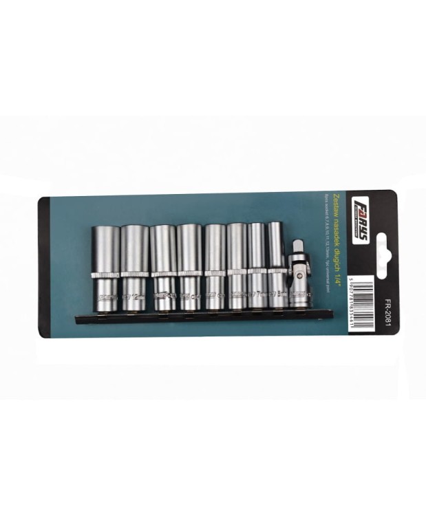 Zestaw nasadek długich 1/4" FR2081
