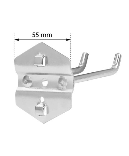 Haczyk do ścianki perforowanej podwójny dł 7cm FR3941