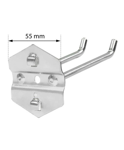 Haczyk do ścianki perforowanej podwójny dł 9cm FR3942