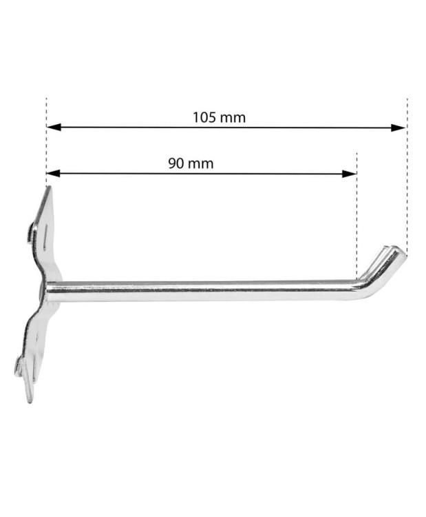 Haczyk do ścianki perforowanej podwójny dł 9cm FR3942