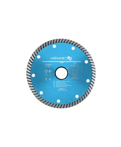 Tarcza diamentowa 115 mm, turbo, super cienka HT6D711 (25C)