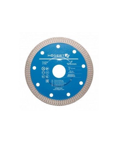 Tarcza diamentowa 125 mm, do ceramiki HT6D722 (25D)