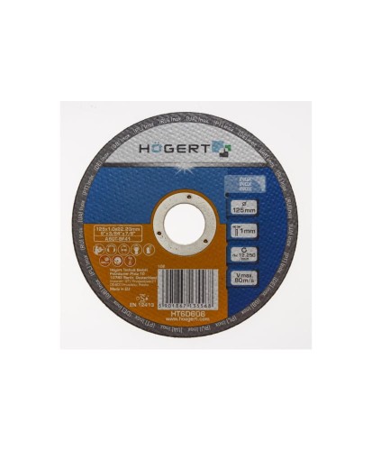 Tarcza korundowa do cięcia inoxu, 125 x 1.0 x 22.23 mm HT6D606 (25C)