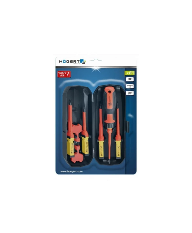 Wkrętaki – zestaw 8 szt, izolowane 1000V HT1S998 (1E)(S31)