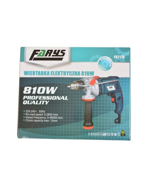 Wiertarka elektryczna udarowa 810W 13mm FR7170