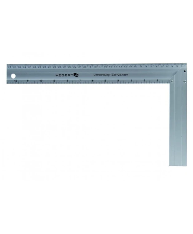 Kątownik stolarski aluminiowy 450×190 mm HT4M206 (23D)(S5)