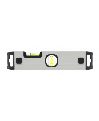 Poziomnica aluminiowa 23cm, 3 libelki, widok pionowy HT4M003 (23C) S