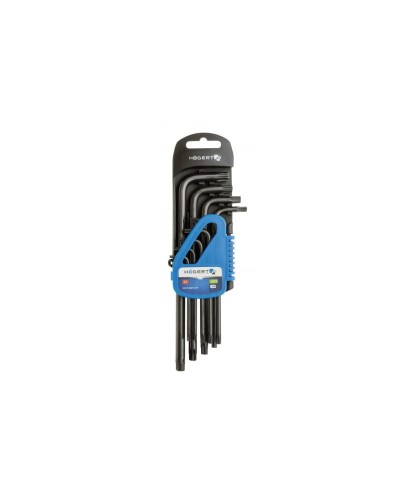 Klucze torx CRV, długie 9 szt. HT1W816 (S23)