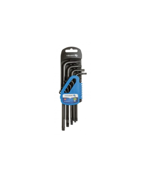 Klucze torx CRV, długie 9 szt. HT1W816 (S23)