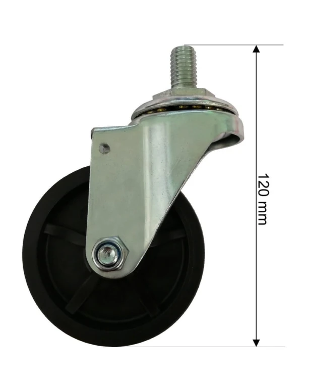 Koło skrętne łożyskowane uniwersalne o średnicy 75mm FR3201