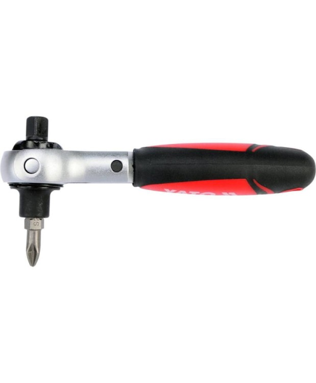 GRZECHOTKA 2W1 DO BITÓW I NASADEK Z GŁOWICĄ OBROTOWĄ YT-03311  (4B)