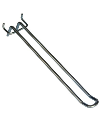 Haczyk uchwyt do regału metalowego sklepowego podwójny 26 cm