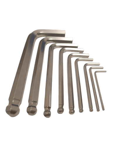 Zestaw kluczy Imbusowych z końcówką kulistą, Krótkie, Typ L  FR1809