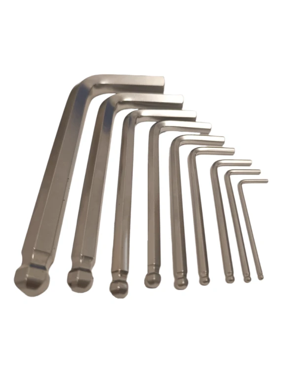 Zestaw kluczy Imbusowych z końcówką kulistą, Krótkie, Typ L  FR1809