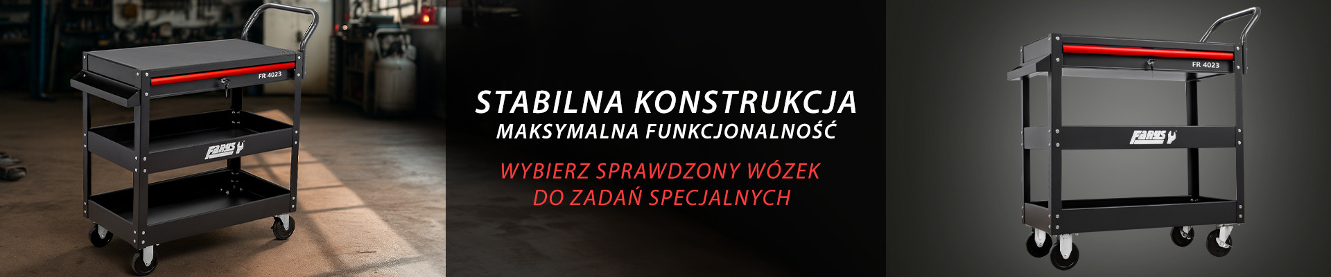 Wózek Warsztatowy 3 półki  FR4023