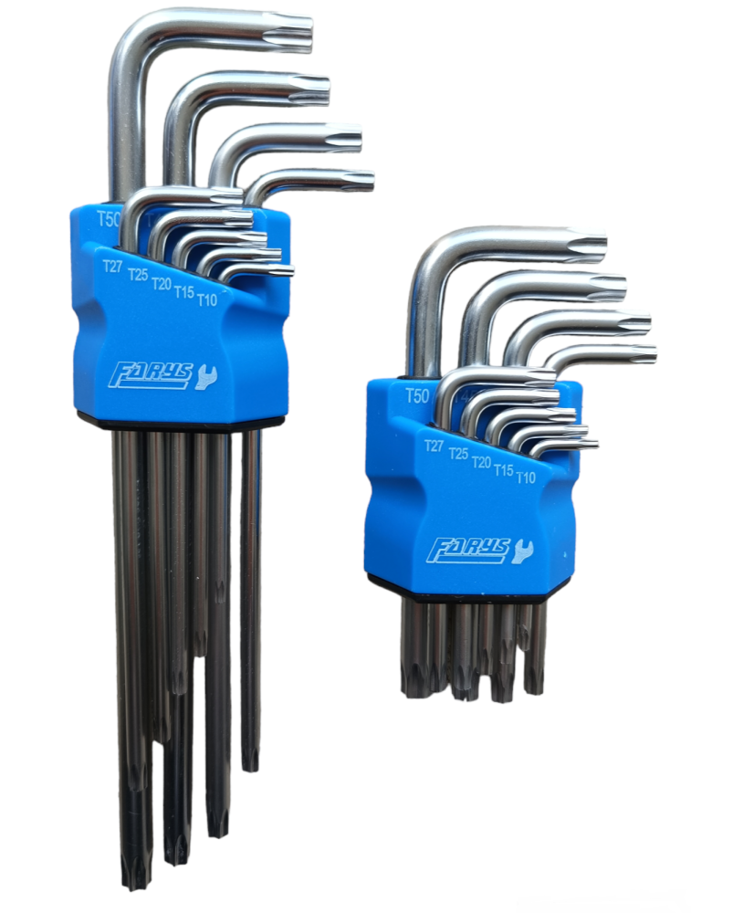Zestaw pokręteł Torx, Extra długie i krótkie, Typ L, FR1815 + FR1813
