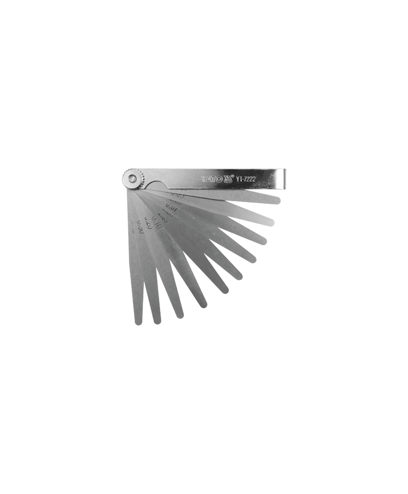SZCZELINOMIERZ 100 MM, 10 LISTKÓW, 0,05-0,5 MM YT-7222 (16B) (S4)