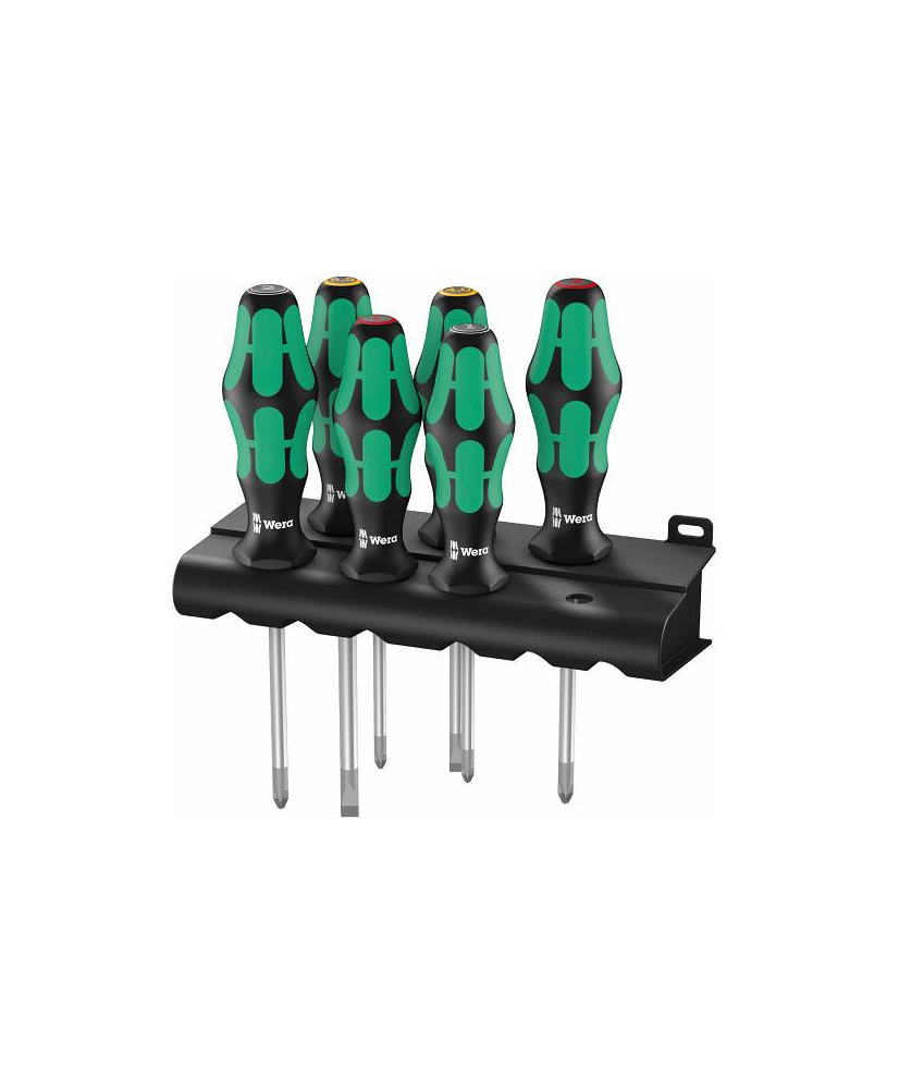 Zestaw wkrętaków Kraftform Lasertip + wieszak, 6 część (S2)