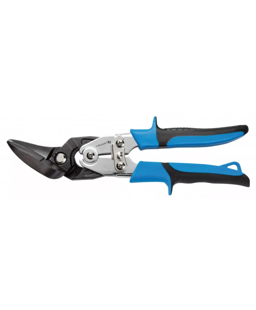 Nożyce do blachy 250 mm, odgięte, prawe, CrMo HT3B505 (S9)
